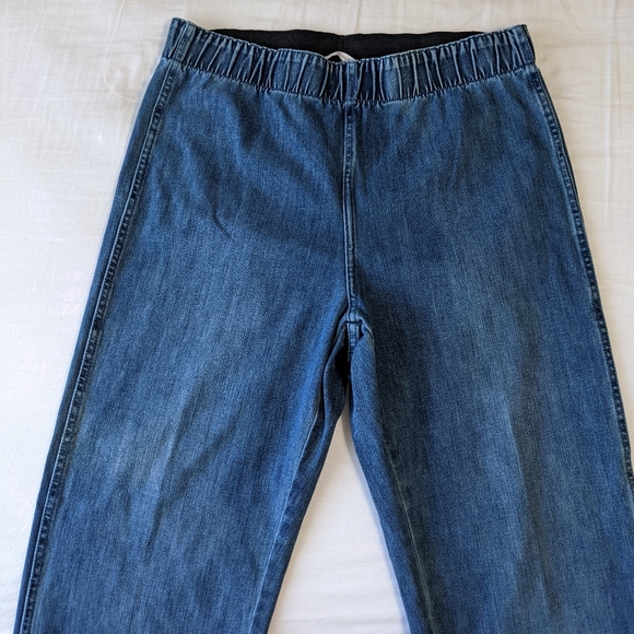 Soft Surroundings Elastic Waist Bootcut Jeans Loose Fit Size Large - Picture 5 of 8